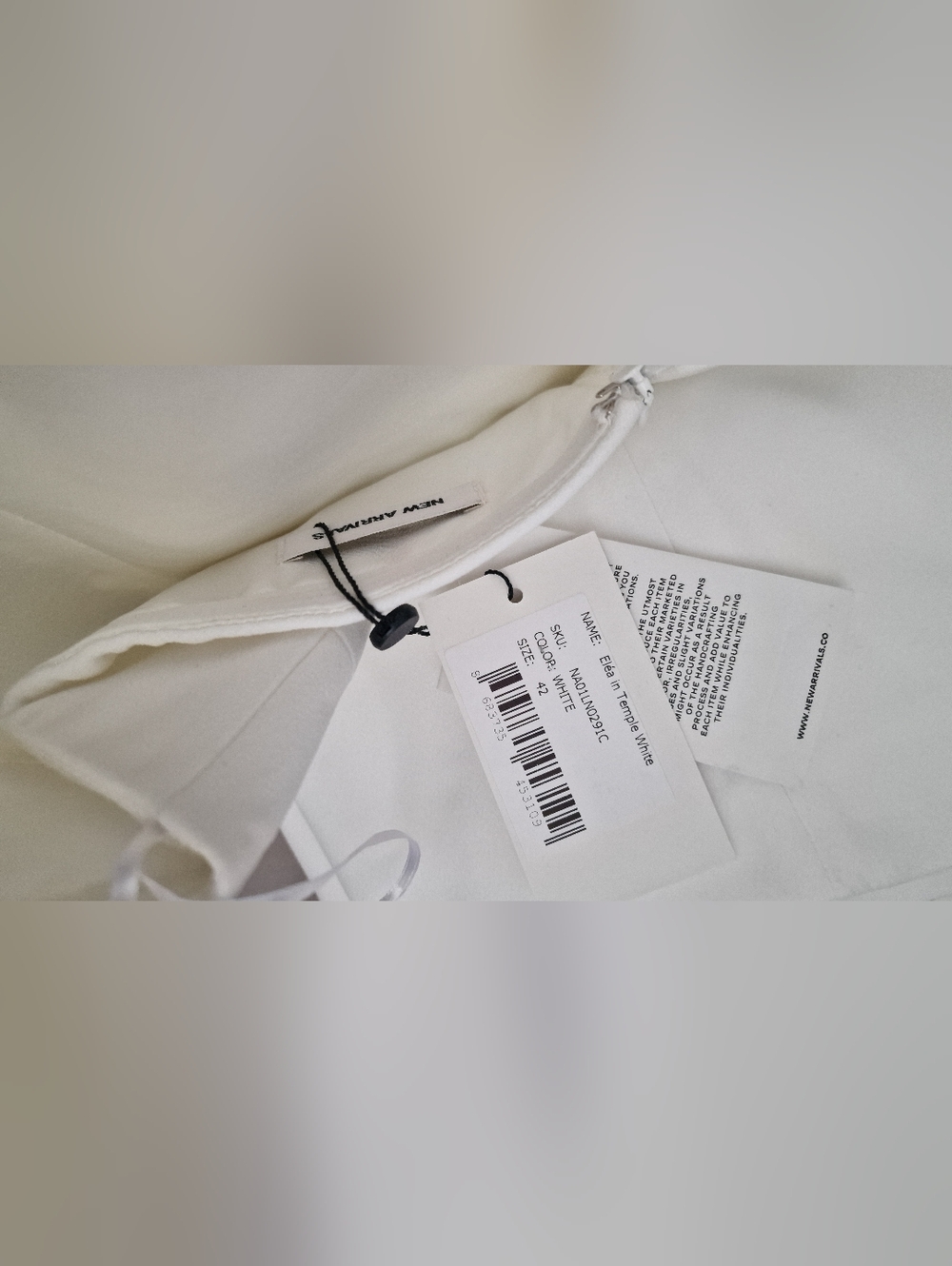 NWT New Arrivals by Ilkyaz Ozel Elea Dress in Temple White. Size 42 - Picture 4 of 9